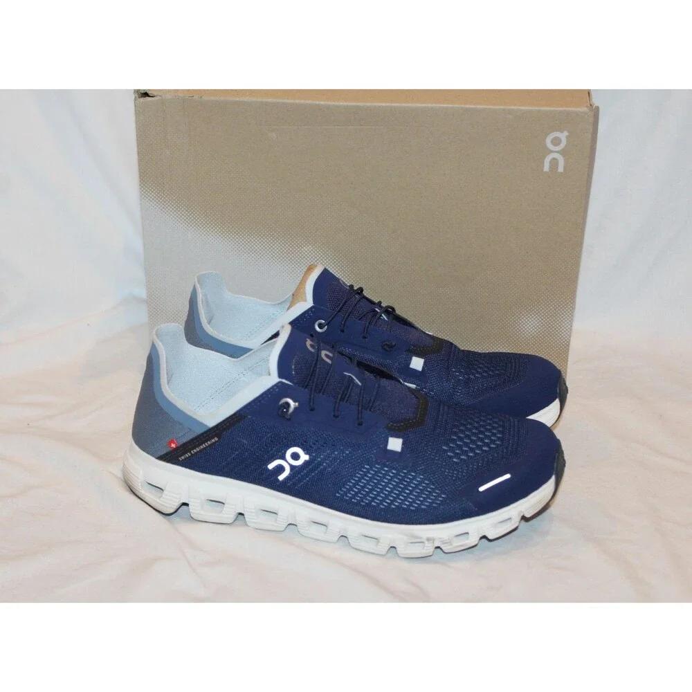 NIB ON CLOUD MEN'S CLOUD 6 RUNNING ATHLETIC SNEAKERS ZODIAC STEEL BLUE 9.5